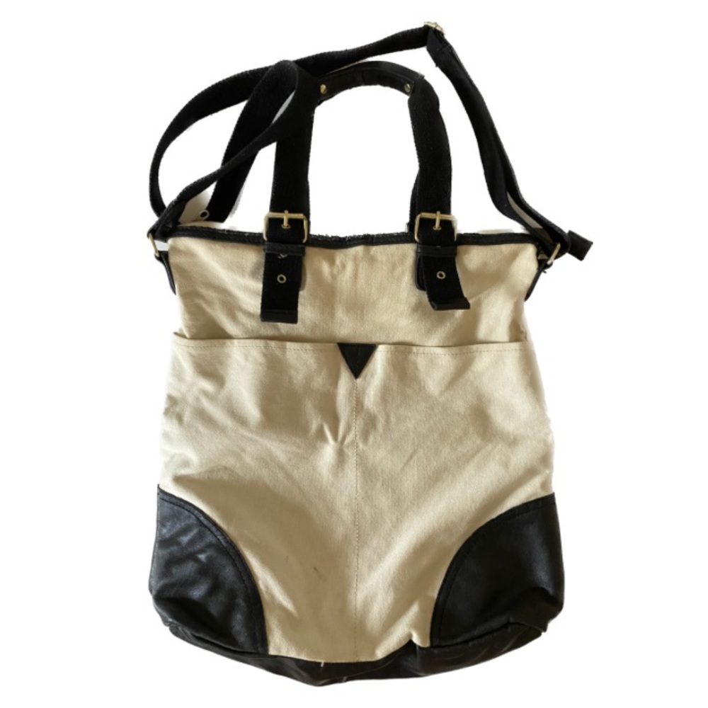 H&M Canvas Faux Leather Bag